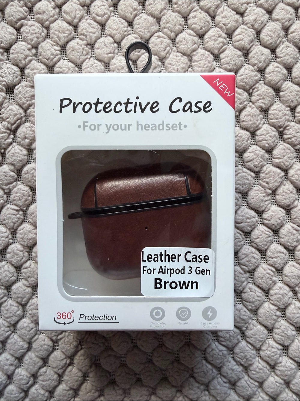 Leather AirPods Case - Brown